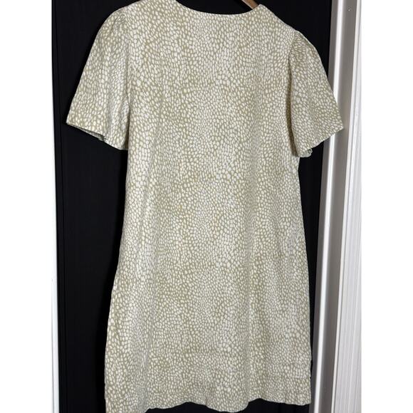 Nicole Miller Original Linen Blend Shift Dress Women's L beachy‎ light Fisherman - Picture 6 of 8